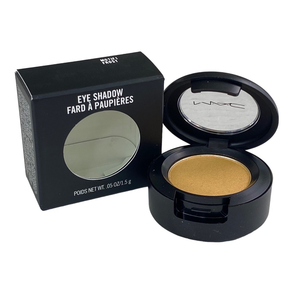 MAC Motif! Frost Powder Eye Shadow 8 Hour Non-Creasing Wet/Dry Champagne Gold